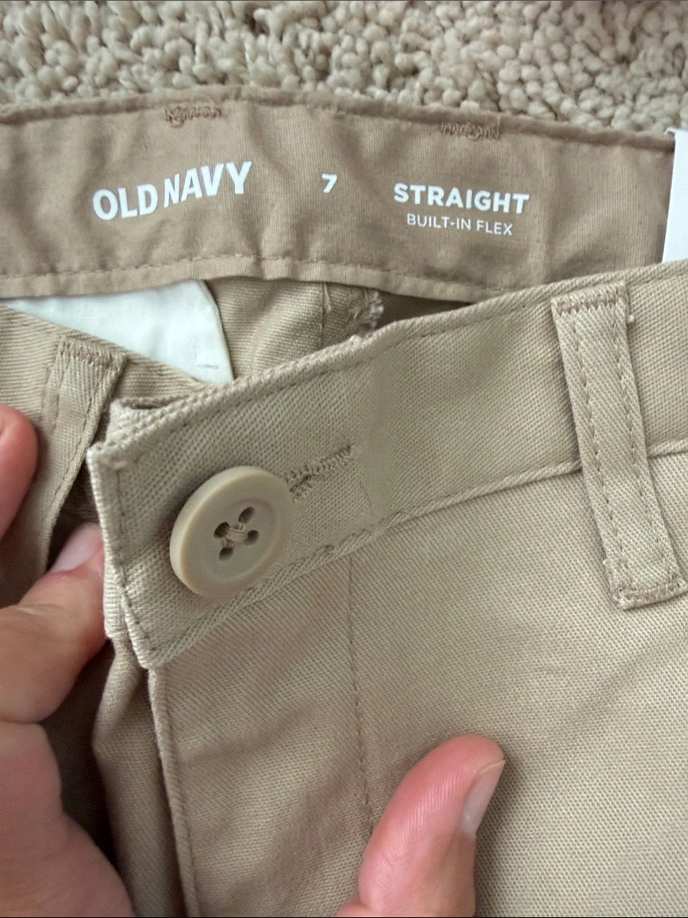 2 - NWT Old Navy boys Straight Leg Khakis Slacks Pants size 7